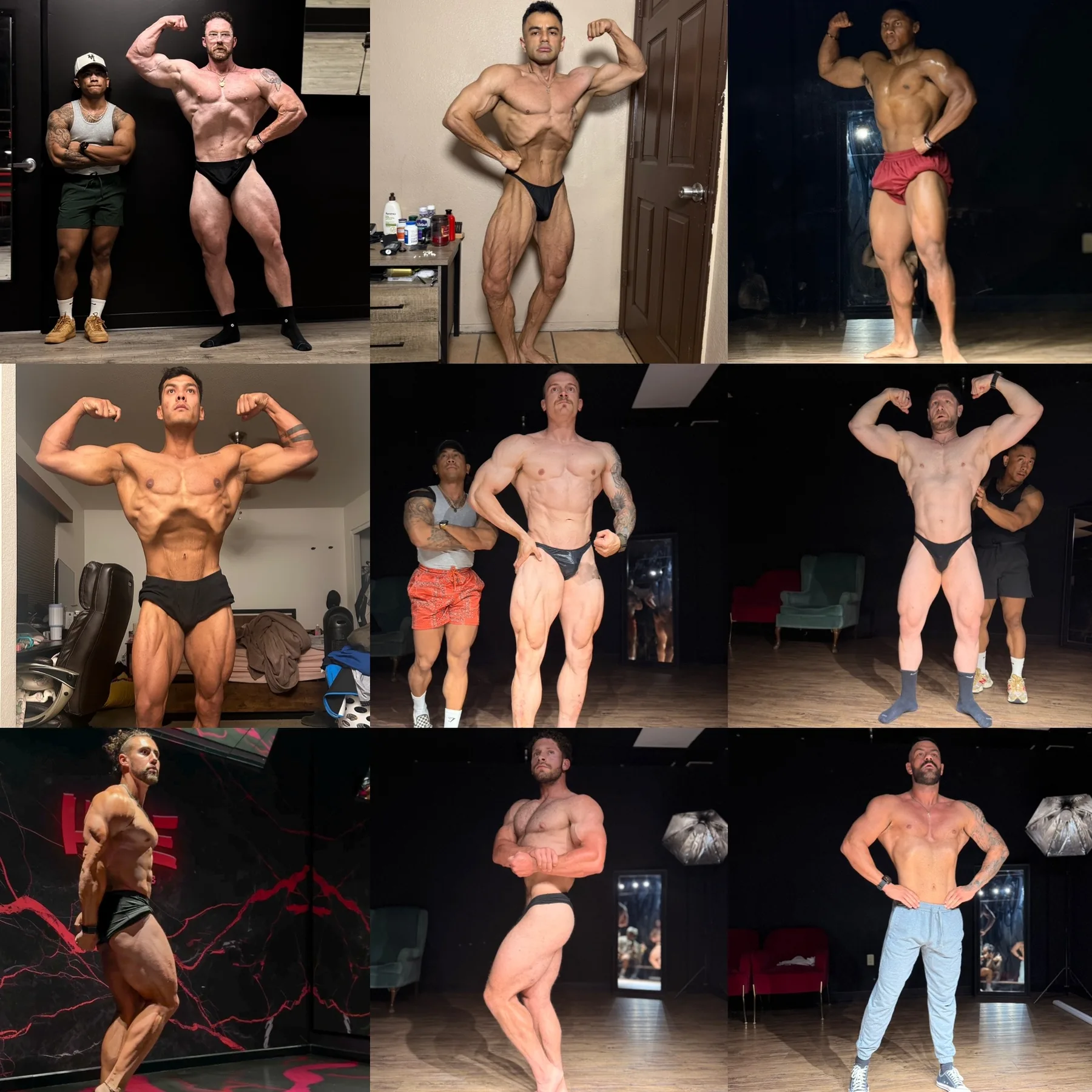 AZ BUILT Athletics posing clients collage, group one