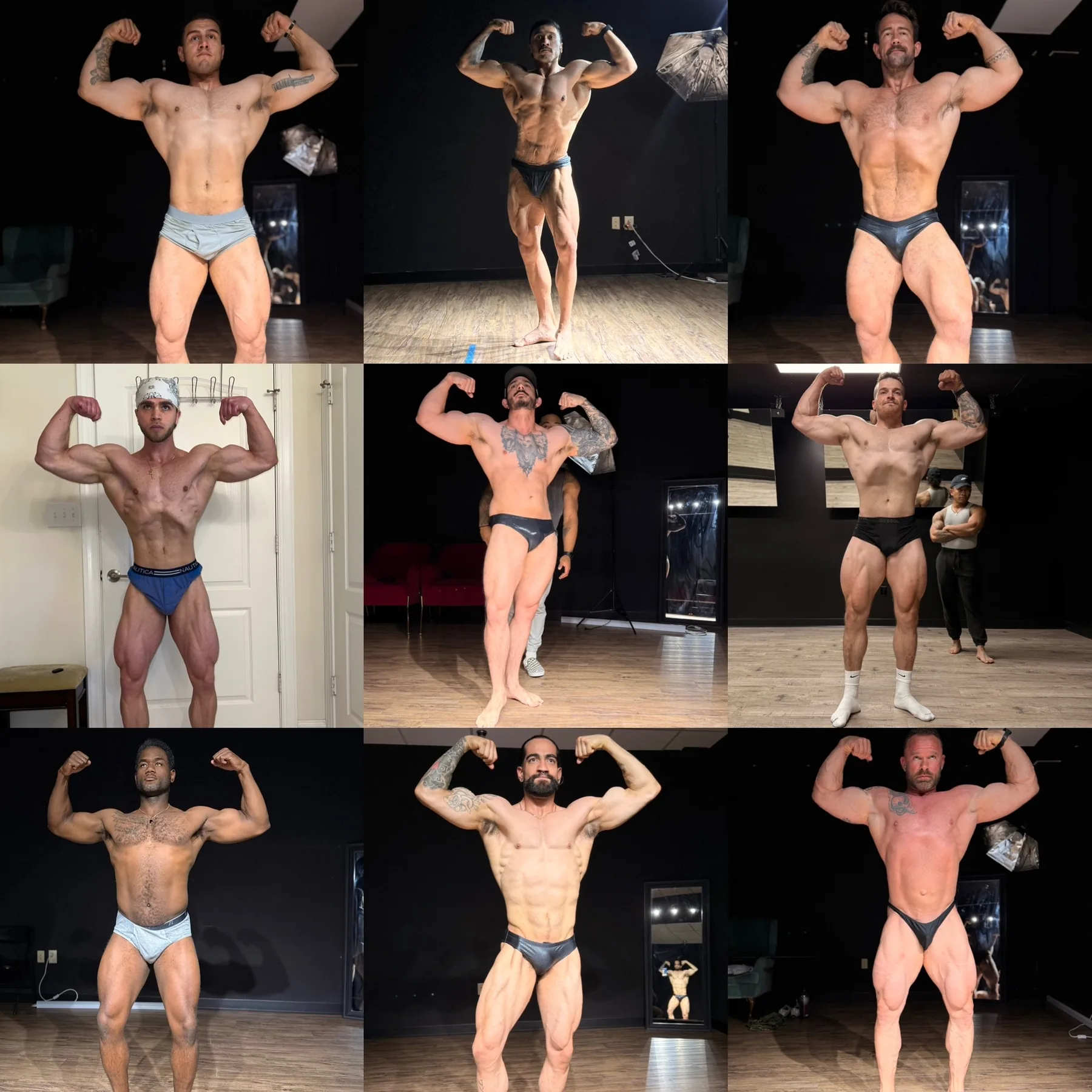 AZ BUILT Athletics posing clients collage, group two